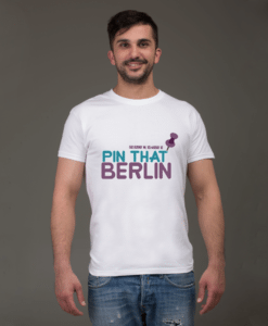 berlin pin t-shirt white male