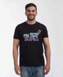 sofia pin t-shirt black male