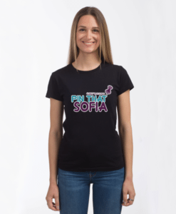sofia pin t-shirt black female