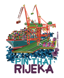 Port of Rijeka Illustration White