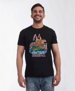 Port of Rijeka T-Shirt Male Black